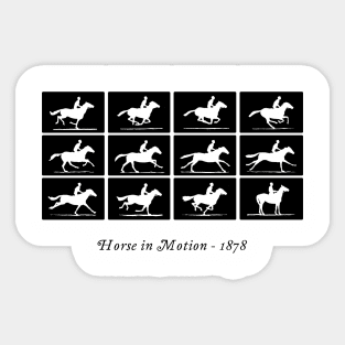 Horse in motion (black) Sticker